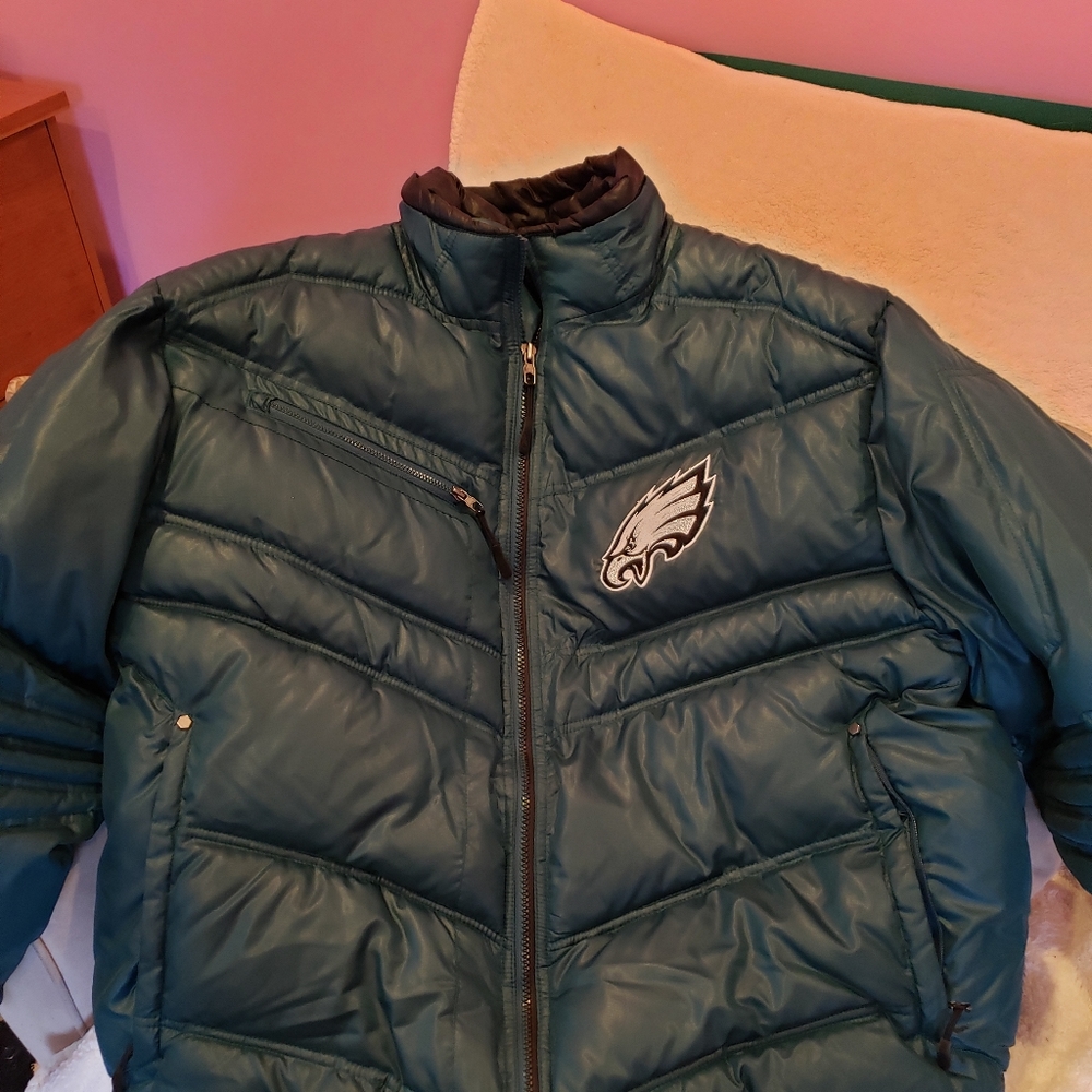 Philadelphia Eagles Puffer Jacket by Reebok Onfield Sz L